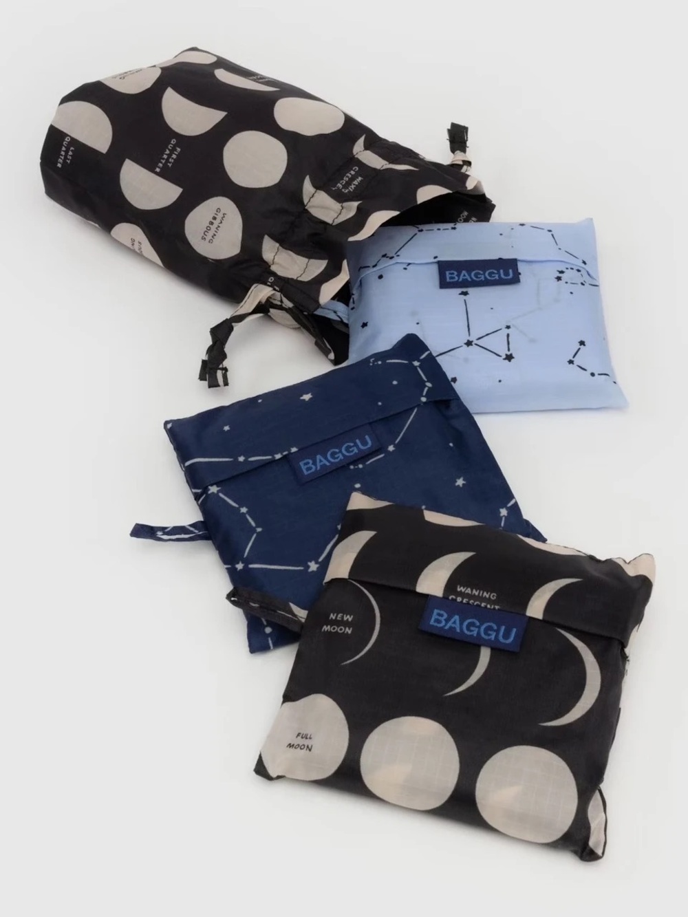 NWT Baggu Night Sky standard bags, set of 3